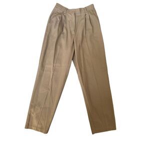 Sag Harbor vintage 90s high rise pleated mom pants size 8 green academia